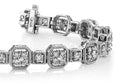 Vintage Quad Square Diamond Bracelet with 2.04 ct.(finished) 1.7mm, 2.2mm - Luxury Time NYC