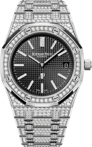 Audemars Piguet Royal Oak 39mm Extra-Thin White Gold/Diamond Light Blue Dial | 15202BC.ZZ.1241BC.03