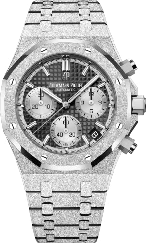 Audemars Piguet Royal Oak 41mm Frosted Gold Chronograph Black Dial - 26239BC.GG.1224BC.02