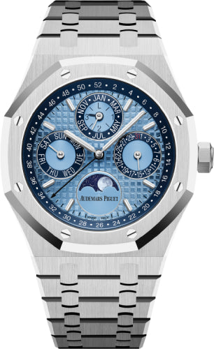 Audemars Piguet Royal Oak 41 mm Perpetual Calendar Switzerland Edition Platinum Ice Blue Dial - 26574PT.OO.1220PT.01