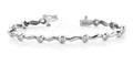 Wavy Link Diamond Bracelet with 0.52 ct.(finished) 2.25mm - Luxury Time NYC