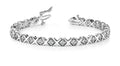 X And O Diamond Bracelet with 1.74 ct.(finished) 2.5mm - Luxury Time NYC