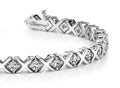 X And O Diamond Bracelet with 3.45 ct.(finished) 3.5mm - Luxury Time NYC