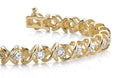 X Link Diamond Tennis Lab - Grown Diamond Bracelet with 3.00 ct.(finished) 3.2mm - Luxury Time NYC