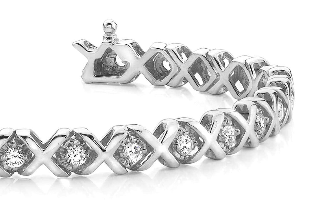 Xoxo Diamond Bracelet with 2.00 ct.(finished) 2.8mm - Luxury Time NYC