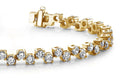 Zig Zag Diamond Bracelet with 11.00 ct.(finished) 4mm - Luxury Time NYC