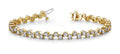 Zig Zag Diamond Bracelet with 11.00 ct.(finished) 4mm - Luxury Time NYC