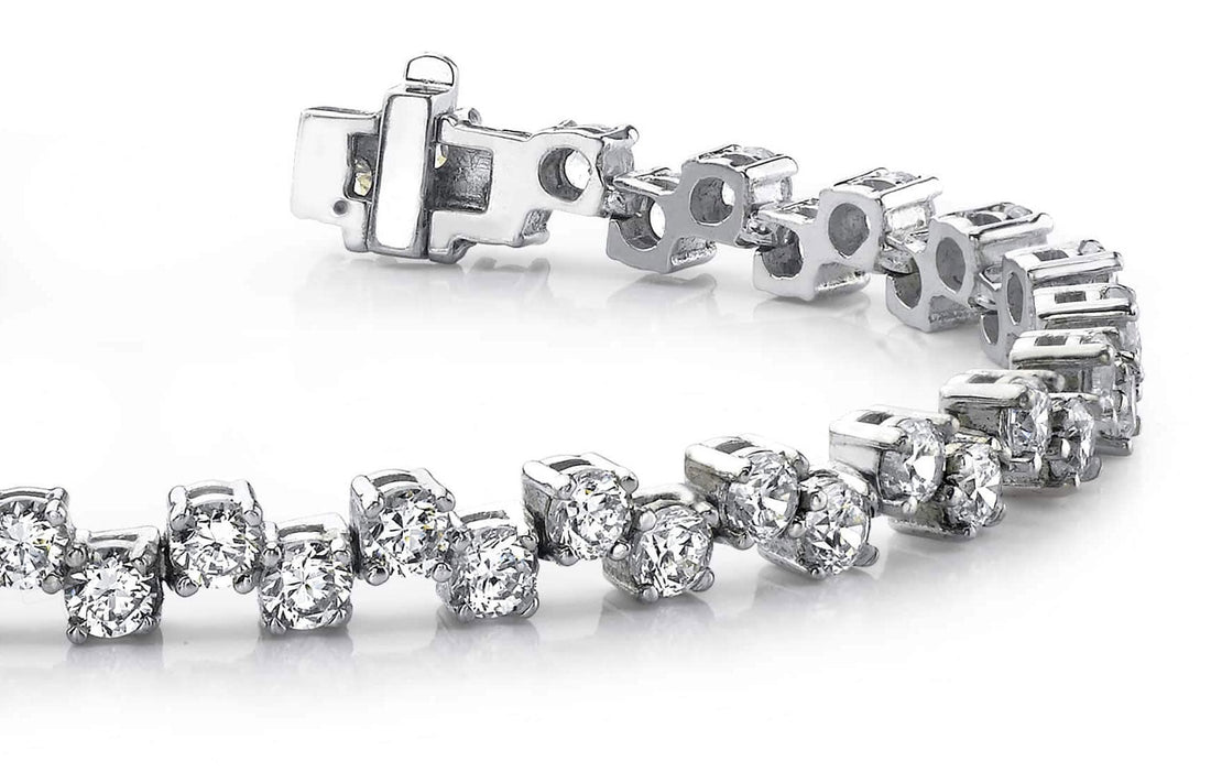 Zig Zag Diamond Bracelet with 3.04 ct.(finished) 2.2mm - Luxury Time NYC